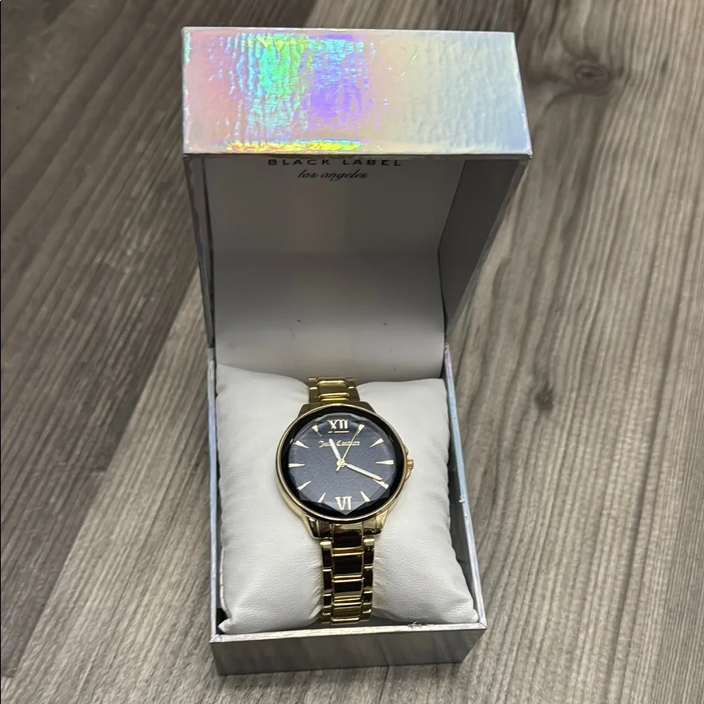Juicy‎ Couture Gold and Navy Blue Face Watch